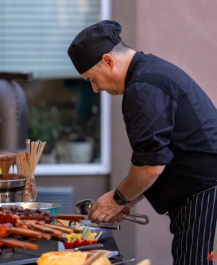 Yaki Night April 2026 | Chef Juan Pazos preparing food