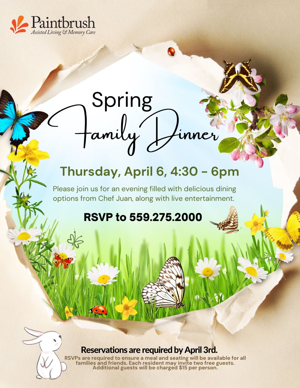 Paintbrush Spring Family & Friends Dinner April 6