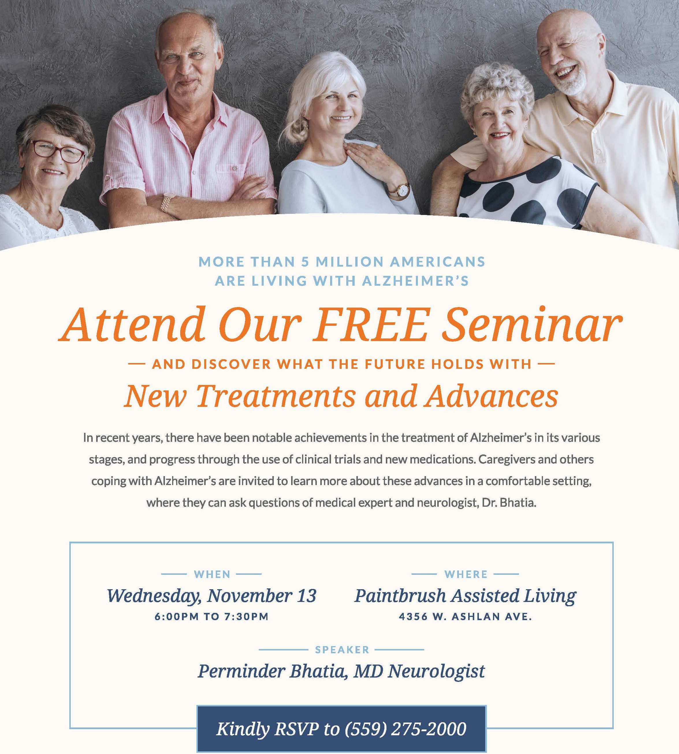 Alzheimer's Free Seminar